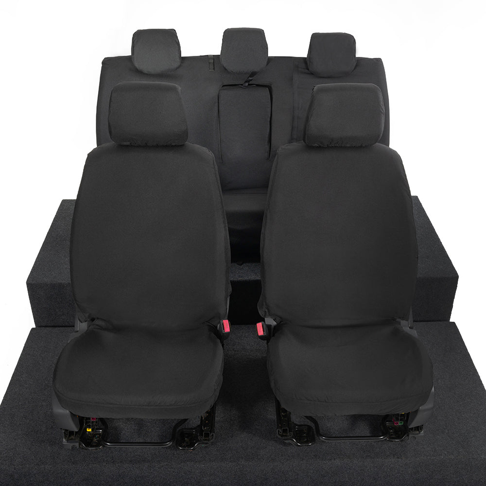 Ford Ranger Front and Rear Seat Covers Tailored (2022 Onwards) - Black
