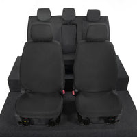 Ford Ranger Front and Rear Seat Covers Tailored (2022 Onwards) - Black