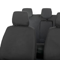 Ford Ranger Front and Rear Seat Covers Tailored (2022 Onwards) - Black