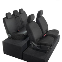 Ford Ranger Front and Rear Seat Covers Tailored (2022 Onwards) - Black