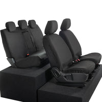 Ford Ranger Front and Rear Seat Covers Tailored (2022 Onwards) - Black