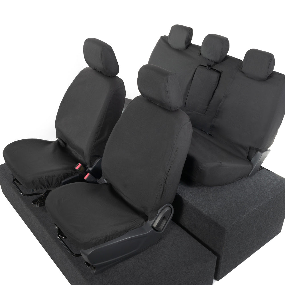 Ford Ranger Front and Rear Seat Covers Tailored (2022 Onwards) - Black