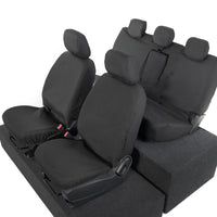 Ford Ranger Front and Rear Seat Covers Tailored (2022 Onwards) - Black