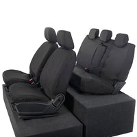 Ford Ranger Front and Rear Seat Covers Tailored (2022 Onwards) - Black