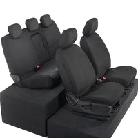 Ford Ranger Front and Rear Seat Covers Tailored (2022 Onwards) - Black