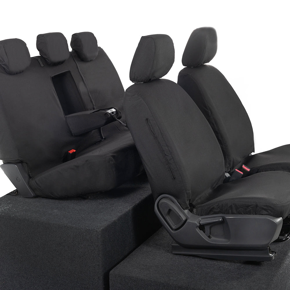Ford Ranger Front and Rear Seat Covers Tailored (2022 Onwards) - Black