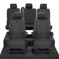 VW T6 Transporter Tailored Front & Rear Seat Covers (5 Seater, Armrests) 2015+