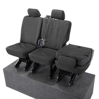 VW T6 Transporter (2015 Onwards) Tailored 2nd Row Seat Covers (3 x Singles) - Black