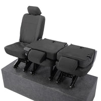 VW T6 Transporter (2015 Onwards) Tailored 2nd Row Seat Covers (3 x Singles) - Black