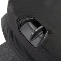 VW T6 Transporter (2015 Onwards) Tailored 2nd Row Seat Covers (3 x Singles) - Black
