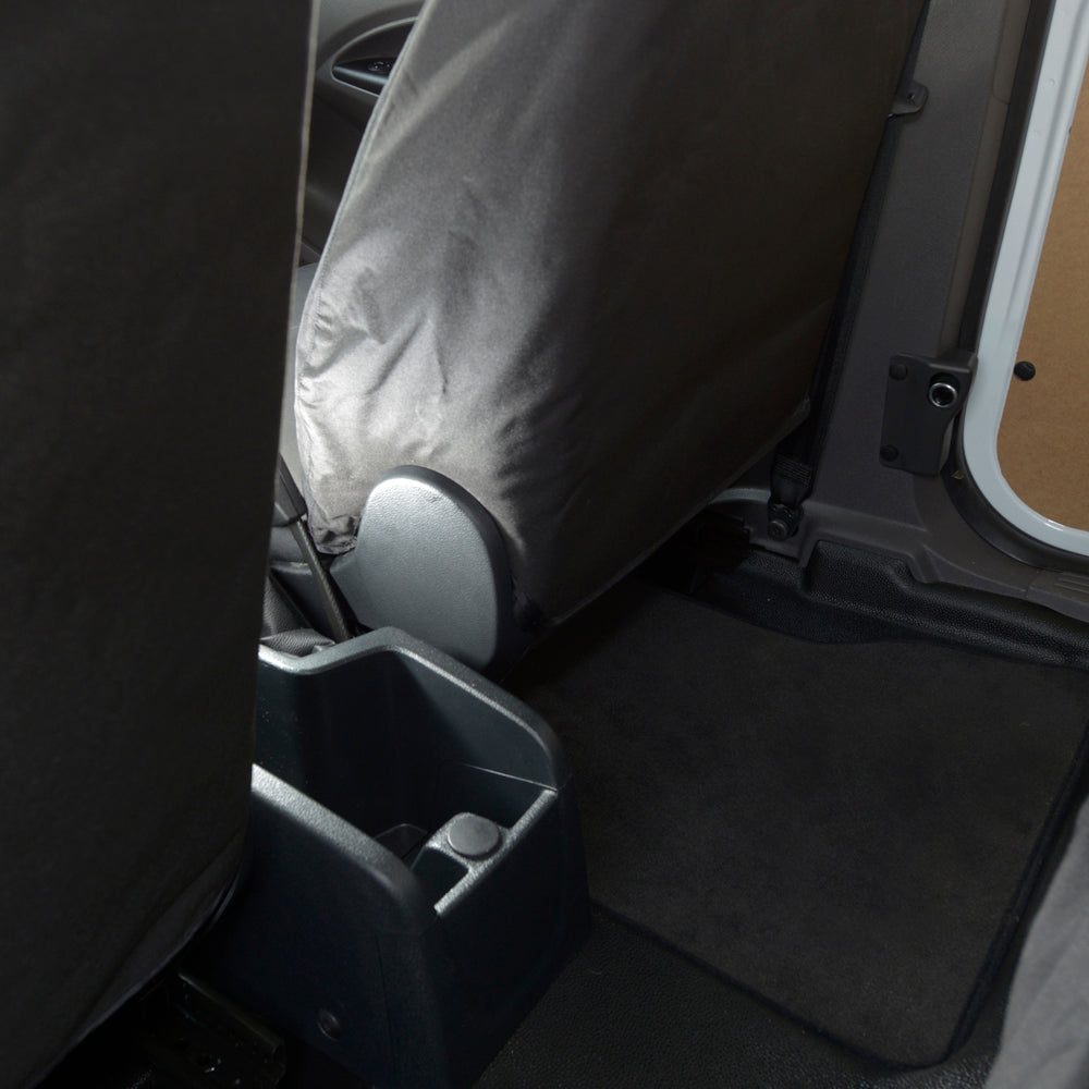 Ford Transit Tourneo Connect (2018 Onwards) Tailored Front Seat Covers (Single/Single NO Armrests) - Black