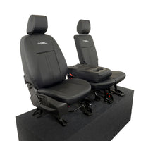 Ford Transit Connect Leatherette Front Seat Covers with 'Transit Connect' Embroidery (2014 Onwards)