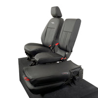 Ford Transit Connect Leatherette Front Seat Covers with 'Transit Connect' Embroidery (2014 Onwards)