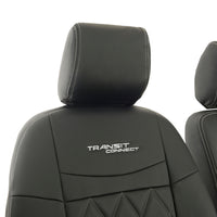 Ford Transit Connect Leatherette Front Seat Covers with 'Transit Connect' Embroidery (2014 Onwards)