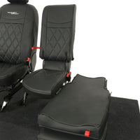 Ford Transit Connect Leatherette Front Seat Covers with 'Transit Connect' Embroidery (2014 Onwards)