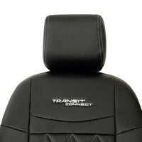 Ford Transit Connect Leatherette Front Seat Covers with 'Transit Connect' Embroidery (2014 Onwards)