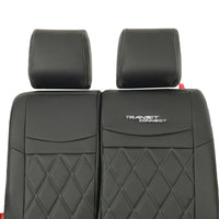 Ford Transit Connect Leatherette Front Seat Covers with 'Transit Connect' Embroidery (2014 Onwards)