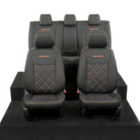 Ford Ranger Wildtrak Leatherette Front & Rear Seat Covers with 'Wildtrak' Embroidery (2016-2023)