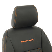 Ford Ranger Wildtrak Leatherette Front Seat Covers with 'Wildtrak' Embroidery (2016-2023)