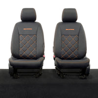 Ford Ranger Wildtrak Leatherette Front Seat Covers with 'Wildtrak' Embroidery (2016-2023)