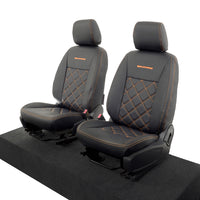 Ford Ranger Wildtrak Leatherette Front Seat Covers with 'Wildtrak' Embroidery (2016-2023)