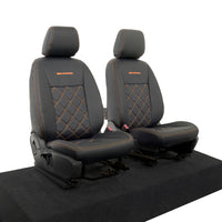 Ford Ranger Wildtrak Leatherette Front Seat Covers with 'Wildtrak' Embroidery (2016-2023)