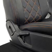 Ford Ranger Wildtrak Leatherette Front Seat Covers with 'Wildtrak' Embroidery (2016-2023)