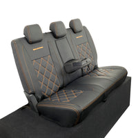 Ford Ranger Wildtrak Leatherette Rear Seat Covers with 'Wildtrak' Embroidery (2016-2023)