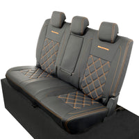 Ford Ranger Wildtrak Leatherette Rear Seat Covers with 'Wildtrak' Embroidery (2016-2023)