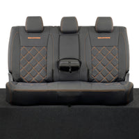 Ford Ranger Wildtrak Leatherette Rear Seat Covers with 'Wildtrak' Embroidery (2016-2023)