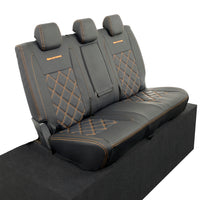 Ford Ranger Wildtrak Leatherette Rear Seat Covers with 'Wildtrak' Embroidery (2016-2023)