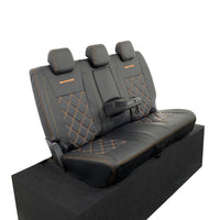 Ford Ranger Wildtrak Leatherette Rear Seat Covers with 'Wildtrak' Embroidery (2016-2023)