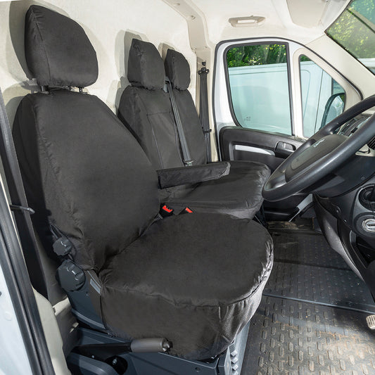 Toyota Proace Max Tailored Front Seat Covers (2024 Onwards) Black