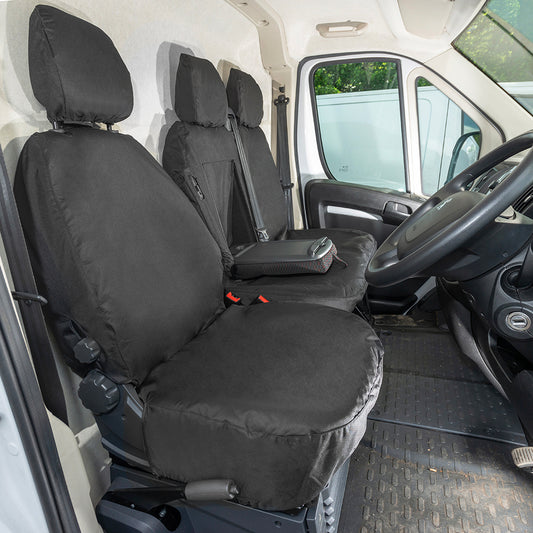 Toyota Proace Max Tailored Front Seat Covers (2024 Onwards) Black