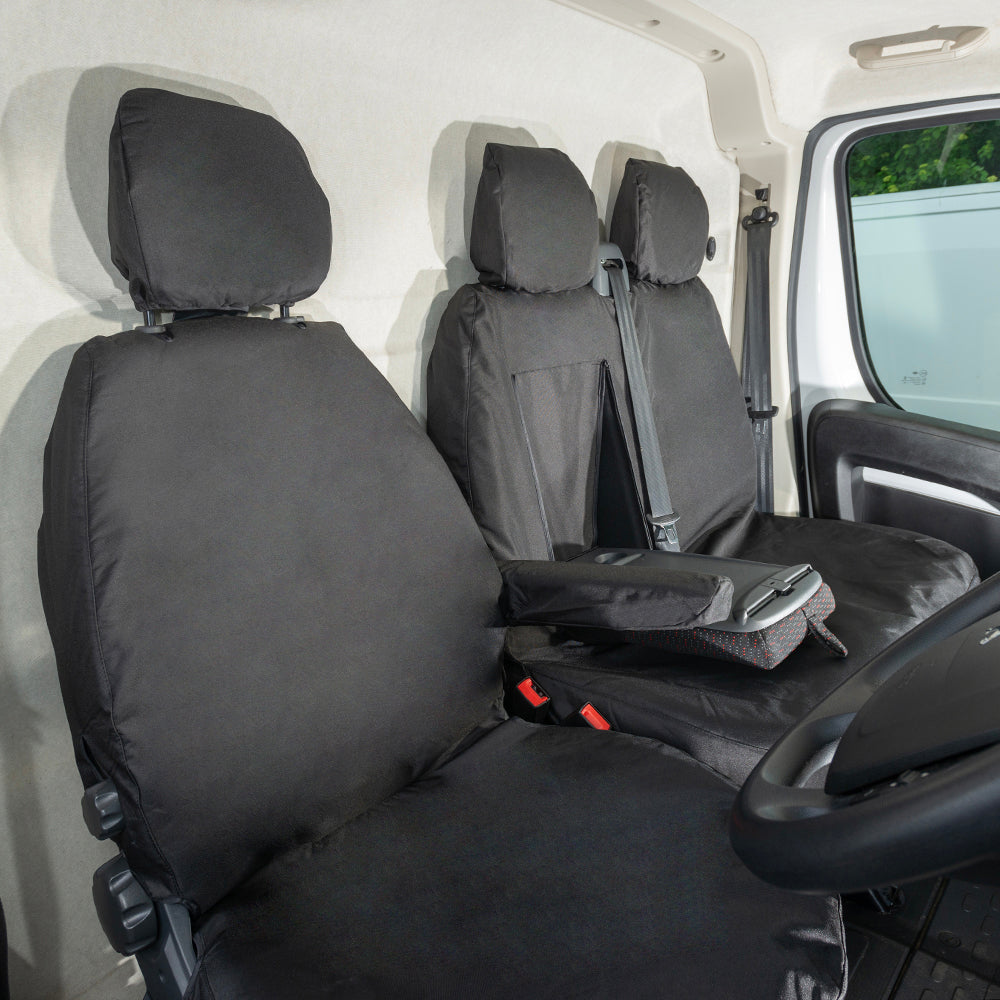 Toyota Proace Max Tailored Front Seat Covers (2024 Onwards) Black