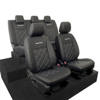 Ford Ranger Wildtrak Leatherette Front & Rear Seat Covers with 'Wildtrak' Embroidery (2016-2023)
