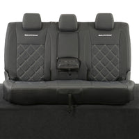 Ford Ranger Wildtrak Leatherette Rear Seat Covers with 'Wildtrak' Embroidery (2016-2023)