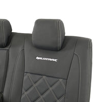 Ford Ranger Wildtrak Leatherette Rear Seat Covers with 'Wildtrak' Embroidery (2016-2023)
