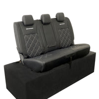 Ford Ranger Wildtrak Leatherette Rear Seat Covers with 'Wildtrak' Embroidery (2016-2023)