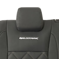 Ford Ranger Wildtrak Leatherette Rear Seat Covers with 'Wildtrak' Embroidery (2016-2023)