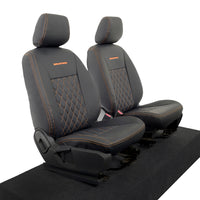 Ford Ranger Wildtrak Leatherette Front Seat Covers with 'Wildtrak' Embroidery (2016-2023)