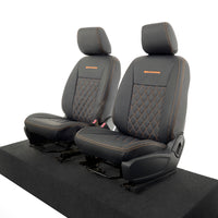 Ford Ranger Wildtrak Leatherette Front Seat Covers with 'Wildtrak' Embroidery (2016-2023)