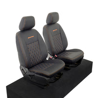 Ford Ranger Wildtrak Leatherette Front Seat Covers with 'Wildtrak' Embroidery (2016-2023)