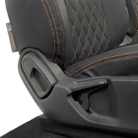 Ford Ranger Wildtrak Leatherette Front Seat Covers with 'Wildtrak' Embroidery (2016-2023)