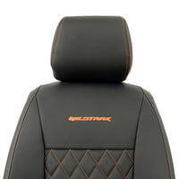 Ford Ranger Wildtrak Leatherette Front Seat Covers with 'Wildtrak' Embroidery (2016-2023)