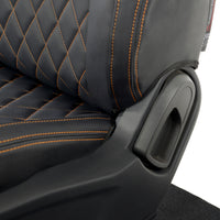 Ford Ranger Wildtrak Leatherette Front Seat Covers with 'Wildtrak' Embroidery (2016-2023)