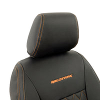 Ford Ranger Wildtrak Leatherette Front Seat Covers with 'Wildtrak' Embroidery (2016-2023)