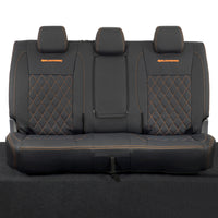 Ford Ranger Wildtrak Leatherette Rear Seat Covers with 'Wildtrak' Embroidery (2016-2023)