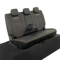 Ford Ranger Wildtrak Leatherette Rear Seat Covers with 'Wildtrak' Embroidery (2016-2023)