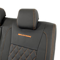 Ford Ranger Wildtrak Leatherette Rear Seat Covers with 'Wildtrak' Embroidery (2016-2023)